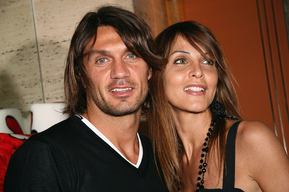 Paolo Maldini and wife Adriana Fossa attending the Sweet Years Homewear Launch held at Park Hyatt Hotel on May 5, 2008 in Milan, Italy. (Photo by Vittorio Zunino Celotto/Getty Images)