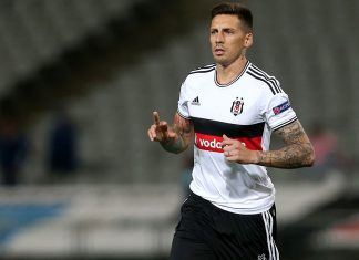 Jose Sosa of Besiktas in action during the UEFA Europa League Group C match between Besiktas JK and Asteras Tripolis FC at the Ataturk Olympic Stadium in Istanbul, on September 18, 2014 in Istanbul,Turkey. (Photo by Burak Kara/Getty Images)