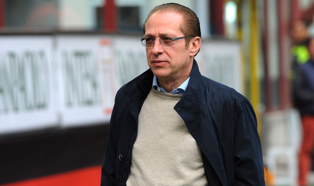 Paolo Berlusconi looks on during the Serie A match between AC Milan and Catania Calcio at Stadio Giuseppe Meazza on April 11, 2010 in Milan, Italy. (Photo by Dino Panato/Getty Images)