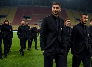 Donnarumma at Nacionalna Arena Filip II Makedonski on October 8, 2016 in Skopje, Macedonia. (Photo by Claudio Villa/Getty Images)