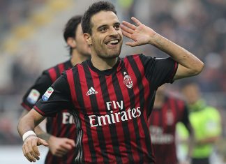 Bonaventura celebrates after scoring against Pescara at Stadio San Siro on the 30th of October 2016 (Photo by Marco Luzzani/Getty Images)