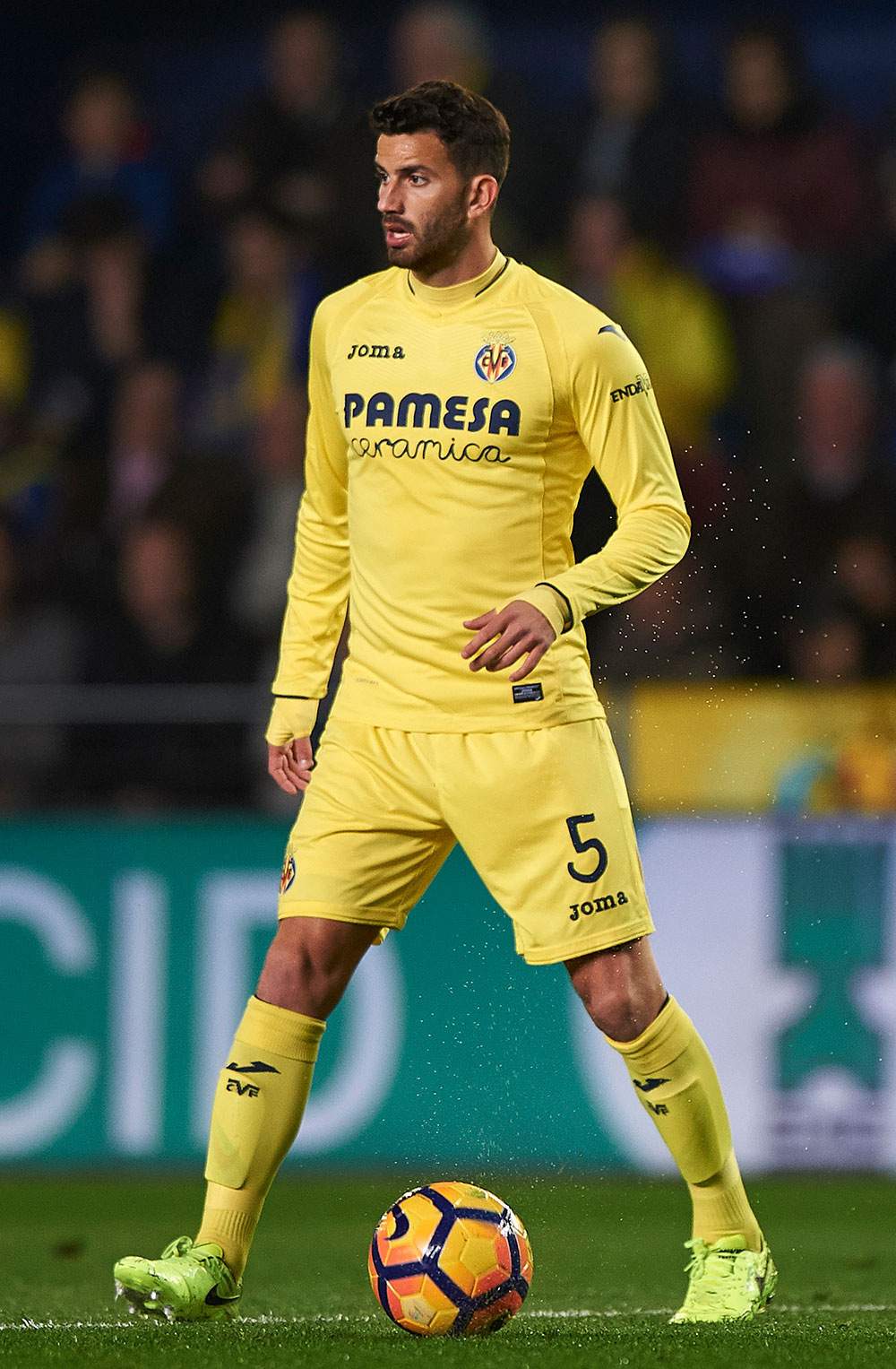Mateo Musacchio during Villarreal-Real Madrid at Estadio de la Ceramica on February 26, 2017. (Photo by Fotopress/Getty Images)