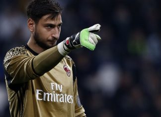 Donnarumma during Juventus-Milan at the Juventus Stadium on March 10, 2017. (MARCO BERTORELLO/AFP/Getty Images)