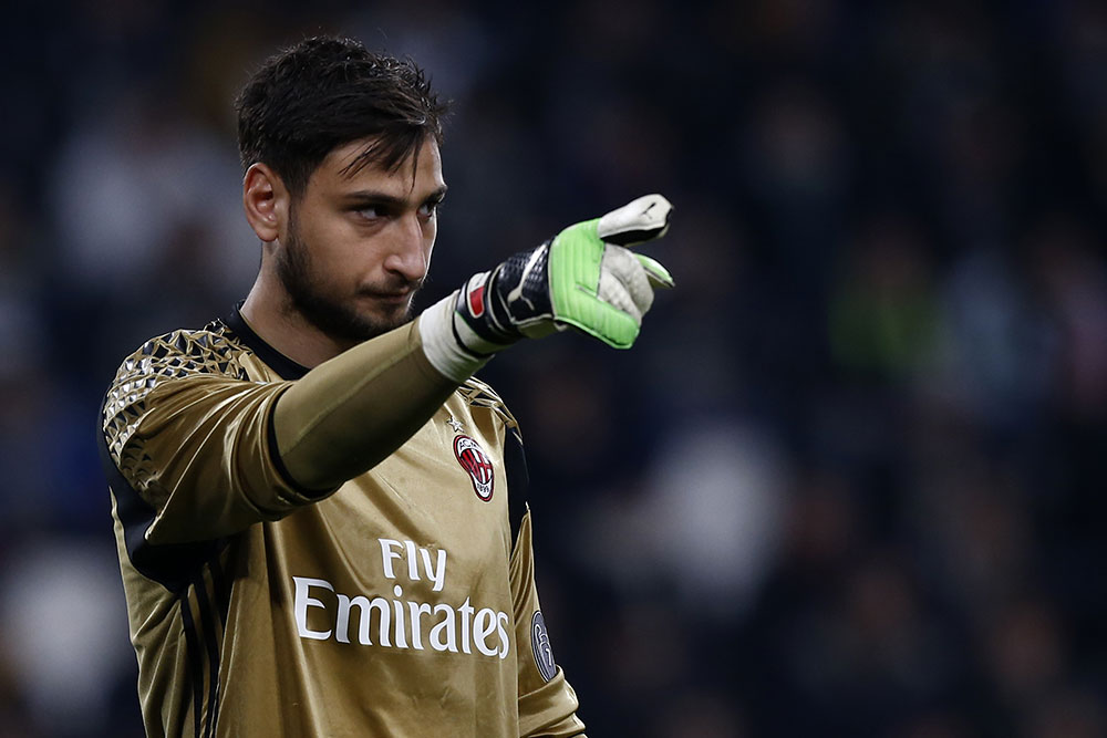 Donnarumma during Juventus-Milan at the Juventus Stadium on March 10, 2017. (MARCO BERTORELLO/AFP/Getty Images)