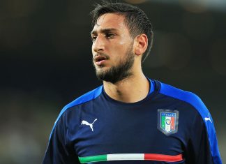 Gianluigi Donnarumma before the Italy-Germany 2017 UEFA European Under-21 Championship match at Stadion Cracovia on June 24, 2017. (Photo by Stephen Pond/Getty Images)