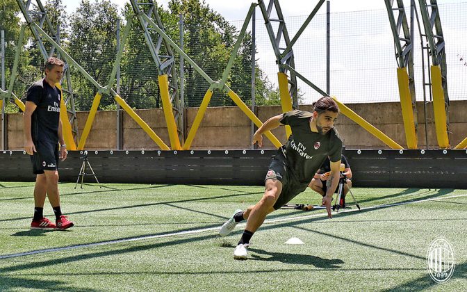 Ricardo Rodriguez at Milanello on the 8th of June 2017. (@acmilan.com)