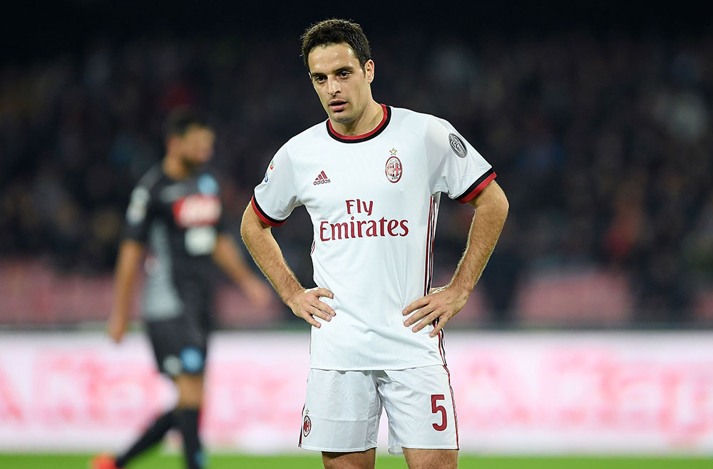 Giacomo Bonaventura during Napoli-Milan at Stadio San Paolo on November 18, 2017. (Photo by Francesco Pecoraro/Getty Images)