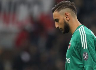 Gianluigi Donnarumma during Milan-Juventus at Stadio San Siro on October 28, 2017. (Photo by Marco Luzzani/Getty Images)