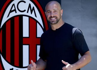 Pepe Reina at training center Milanello on July 22, 2018. (@acmilan.com)