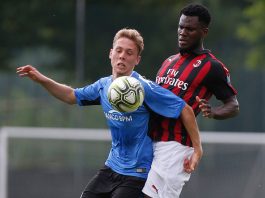 Franck Kessié during Milan-Novara at training center Milanello on July 20, 2018. (@acmilan.com)