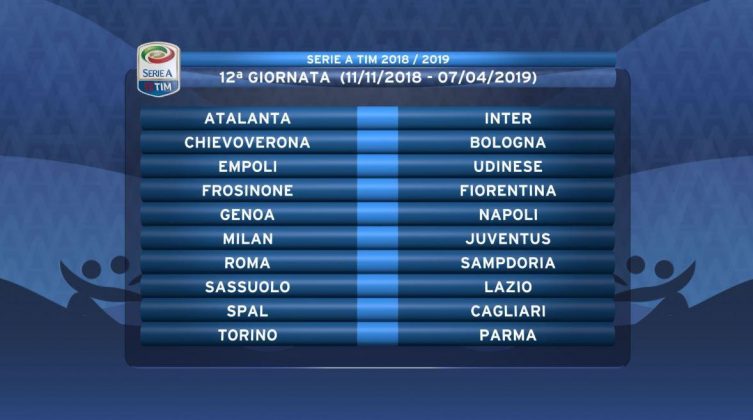 2018/19 season: Matchday 12