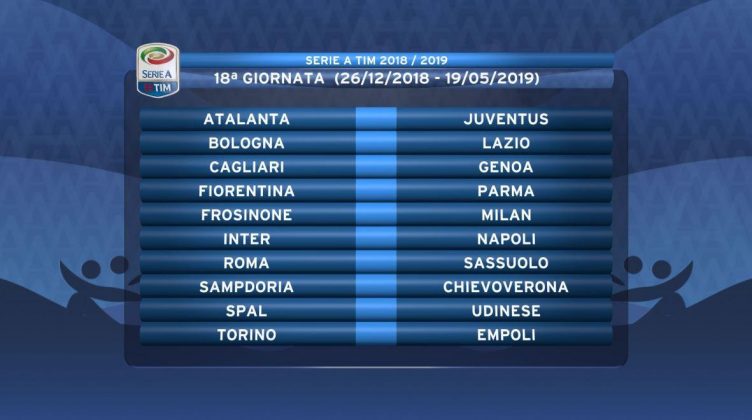 2018/19 season: Matchday 18