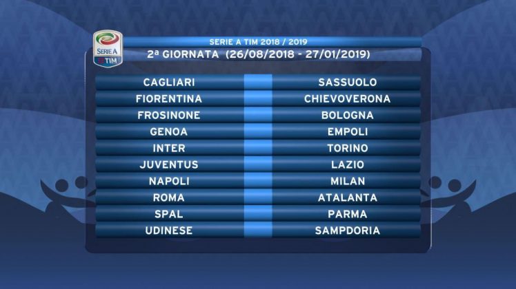 2018/19 season: Matchday 2