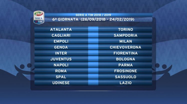 2018/19 season: Matchday 6
