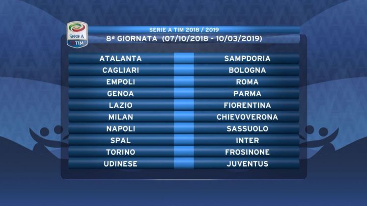 2018/19 season: Matchday 8