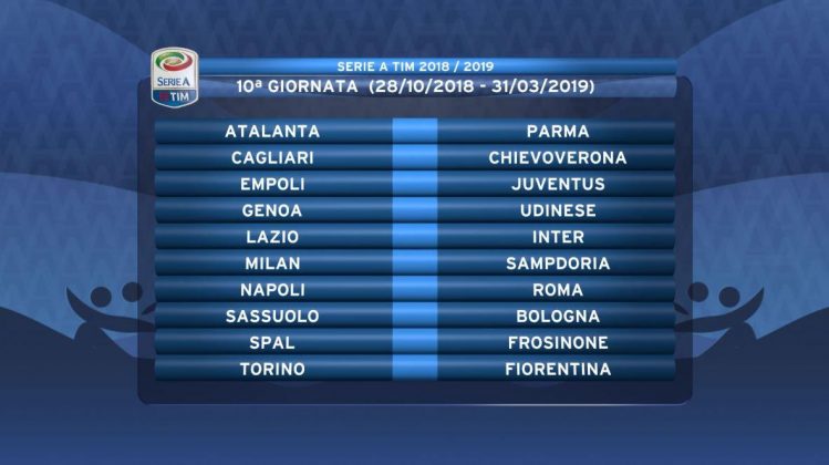 2018/19 season: Matchday 10