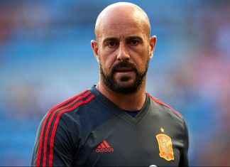 Pepe Reina before Spain-Switzerland at Estadio de La Ceramica on June 3, 2018 in Villareal, Spain. (Photo by Manuel Queimadelos Alonso/Getty Images)
