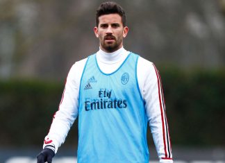 Mateo Musacchio during training at Milanello. (@acmilan.com)