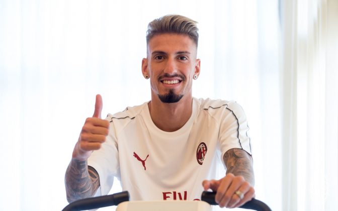Samu Castillejo at La Madonnina Clinic on August 16, 2018. (@acmilan.com)