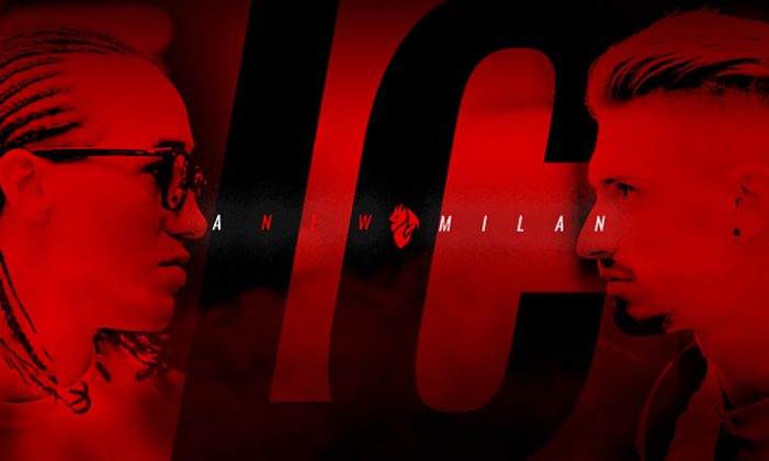 Diego Laxalt and Samu Castillejo's announcement poster. (@acmilan.com)