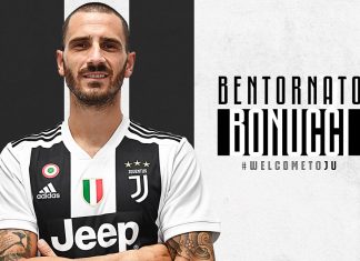 Leonardo Bonucci's return announcement poster. (@juventus.com)
