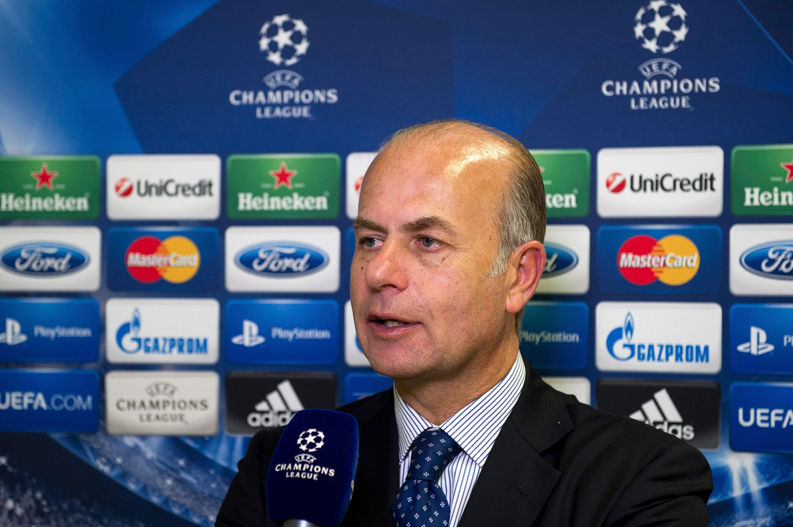 Umberto Gandini after the UEFA Champions League 2013/14 play-off draw at the UEFA headquarters on August 9, 2013 in Nyon, Switzerland. (Photo by Harold Cunningham/Getty Images)