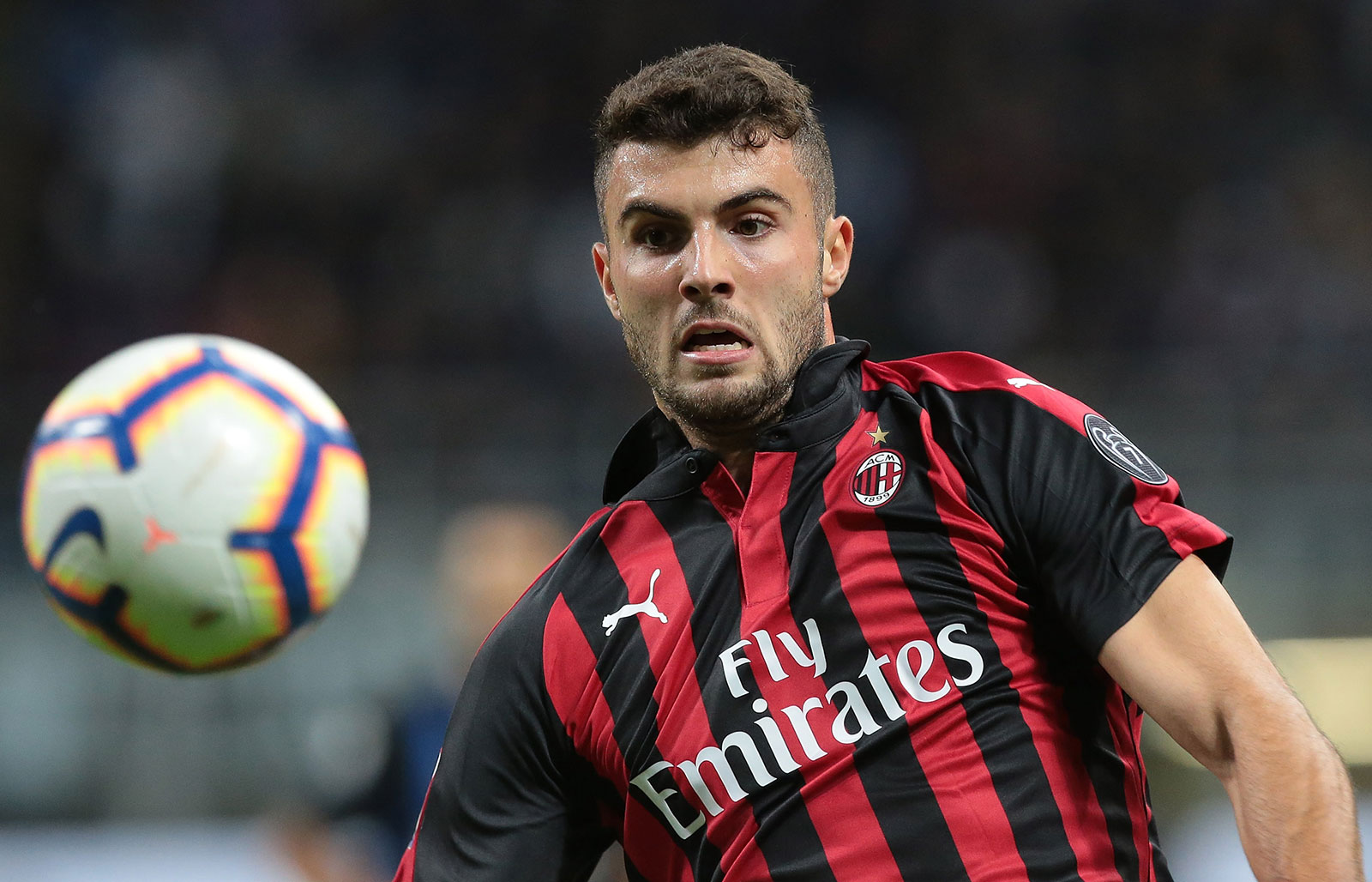 Patrick Cutrone during Inter-Milan at Stadio San Siro on October 21, 2018. (Photo by Emilio Andreoli/Getty Images)